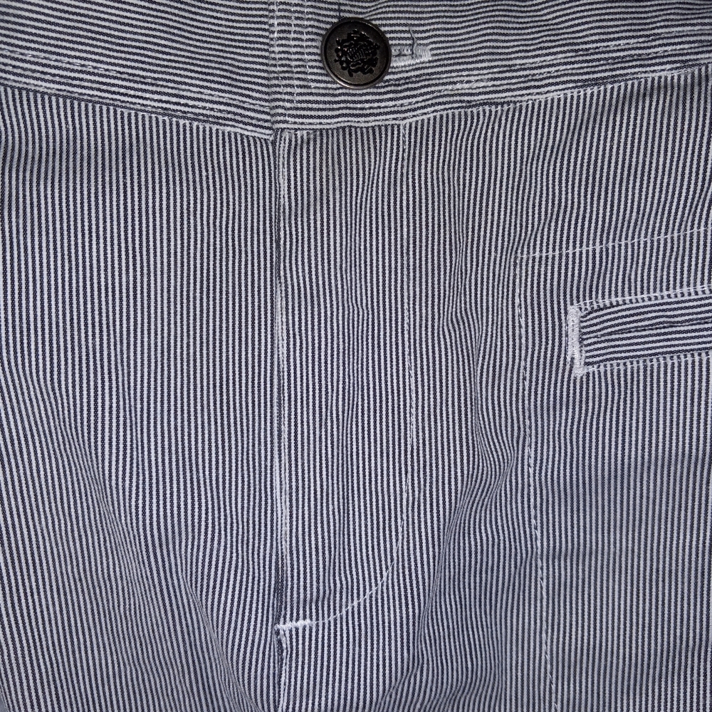 Christopher & Banks Pinstripe Blue size 4 stretch pencil skirt - Picture 5 of 10